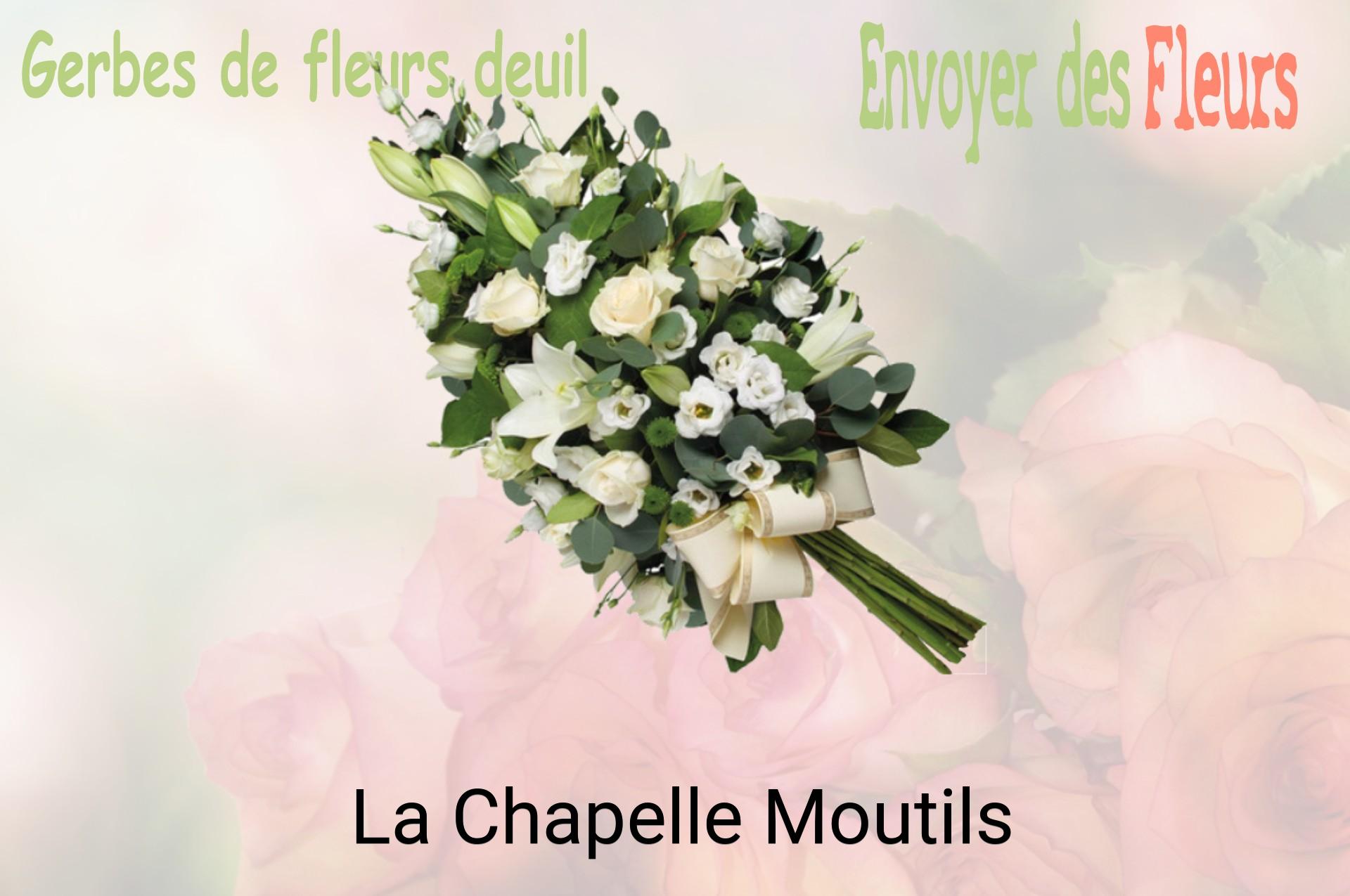 Gerbe de fleurs de deuil livrée à La Chapelle-Moutils